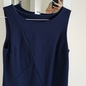 Three Dots Dresses - Navy Sleeveless Sheath Dress with stretch, never w Three Dots Dresses - Navy Sleeveless Sheath Dress with stretch, never w
